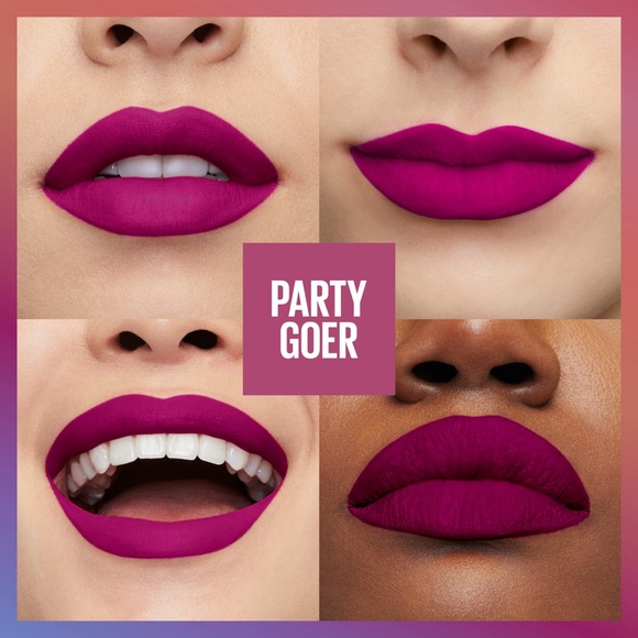 3/$15 Maybelline Matte Ink Lipstick- Birthday babe, Birthday Bestie & Party Goer - Picture 4 of 11